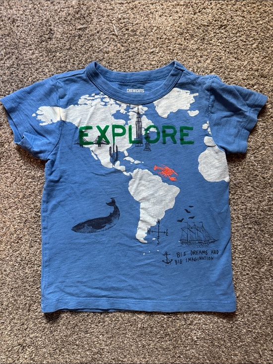 Crewcuts Other - Crewcuts Blue 'Explore' Map Graphic Tee